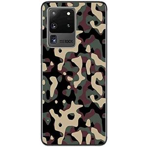 Beschermhoes voor Samsung S30 Ultra, Design: Camouflage-3, Khaki