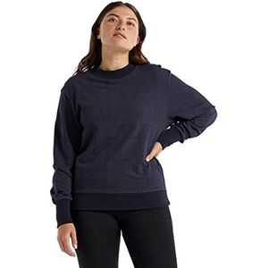 Icebreaker Merino wollen sweatshirt met lange mouwen voor dames, Navy Blauw