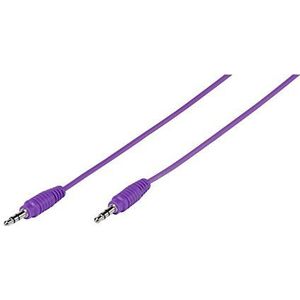 Vivanco PBVV35CPURPLE kabel (3,5 mm jackstekker, 1 m) violet