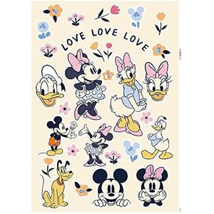 Komar Disney 14100h Muursticker Love - 50 x 70 cm (breedte x hoogte) - 40 stuks - Mickey Mouse