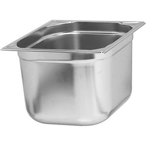 APS 81206 GN 1/2 container, gastronorm container van roestvrij staal/afmetingen 265 x 325 mm/hoogte 150 mm/volume 8,75 liter