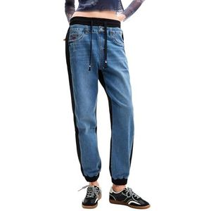 Desigual Pantalon en denim belice pour femme, bleu, S