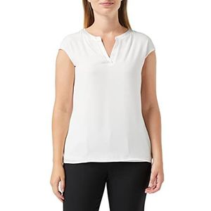 comma t-shirt dames, wit (offwhite 0120)