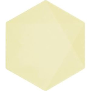 Amscan Set van 6 groene borden Decor, 26,1 x 22,6 cm, gemaakt van snel hernieuwbare grondstoffen, voor verjaardagen, barbecues, verjaardagen en nog veel meer