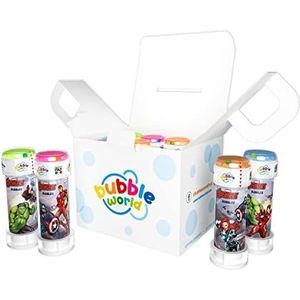 Dulcop Bubble World 103.846500 Avengers Bubble Party Pack met 12 zeepbellenflessen, verschillende grafische zeepbellen