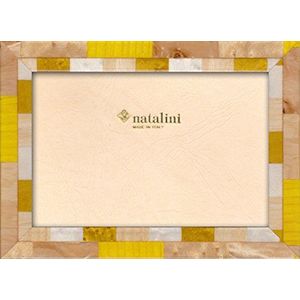 Natalini, NICE GIALLOPC 13 x 18 cm, fotolijst, hout, geel, buitenafmetingen 16 x 21 x 1,5 cm