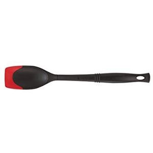 Le Creuset Professionele lepel met siliconen rand, siliconen/nylon, kers, 93100200060008