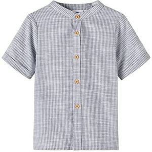 Name It NMMHEBOS SS Shirt Chemise, Stormy Weather, 98 Garçon, Stormy Weather, 98