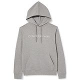 Calvin Klein Jeans Sweat à capuche Core Institutional Logo pour homme, Mid Grey Heather, S