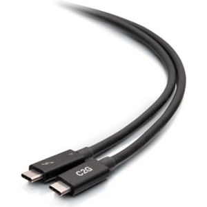 C2G Thunderbolt 4 USB-C actieve kabel, 0,8 m, overdrachtssnelheden van 40 Gbit/s, 100 W vermogen en 8K video