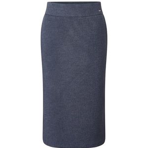 Cecil B361414 midirok voor dames, Casual denim blauw