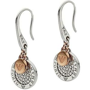 Emporio Armani EG3377040 925 zilveren oorbellen voor dames, meerkleurig, 925 sterling zilver, Sterling zilver