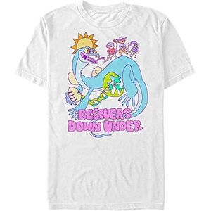 Disney Under Organic Rescuers Down T-shirt, korte mouwen, wit, L, Weiss