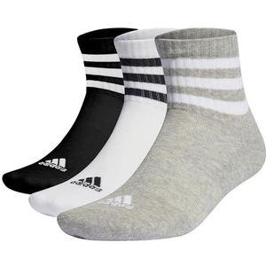 adidas 3-Stripes Cushioned Sportswear Mid-Cut Sokken, 3 paar, uniseks