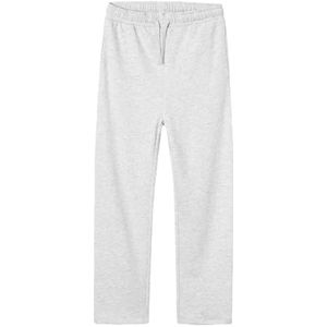 NAME IT Nlnnizu Bru Straight Sweat Pant Noos joggingbroek, uniseks, 1 stuk, Lichtgrijs chinees