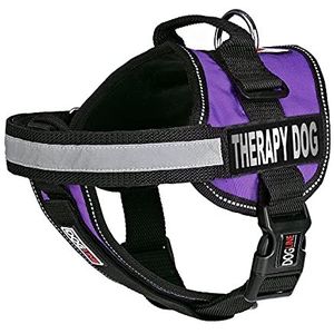 Dogline Hondenharnas vest en 2 afneembare corrigerende therapie voor honden, medium/55,9 cm tot 76,2 cm, paars