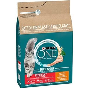 Purina ONE Bifensis Gesteriliseerd kattenvoer voor volwassenen, met kip, 2,8 kg zak