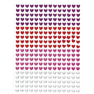 Baker Ross ET825 280 stuks hartvormige glitterstickers voor knutselen, scrapbooking en knutselen voor kinderen