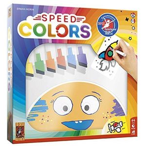 999 Games - Speed Colors kaartspel - vanaf 5 jaar - Genoemd voor speelgoed van het jaar 2017 - Erwan Morin - voor 2 tot 5 spelers - 999-SPC01