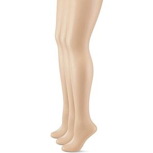 Hudson Kessi - Panty - dames, set van 3, beige (teint 0010), 52/53 (fabrieksmaat: 52/54), Beige