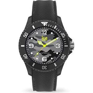 Ice-Watch - Bastogne Antraciet - Unisex grijs horloge met siliconen band - 016292 (Medium), Zwart, Armband