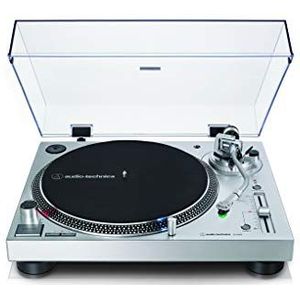 Audio-Technica LP120XUSB platenspeler met directe aandrijving (analoog en USB), zilverkleurig