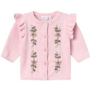 NAME IT Meisjesvest met lange mouwen, roze/""perfect"" patroon, 56, Roze/Perfect Patroon