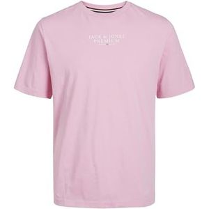 JACK & JONES T-shirt met ronde hals voor heren, Prism Pink