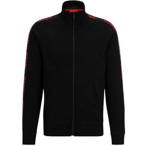 Hugo Boss Sporty Logo Jacketzp Loungewear-herenjas, zwart, L, zwart.