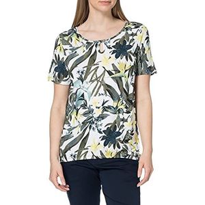 Blue Seven Dames T-shirt met all-overprint, boothals, 770 originele thee