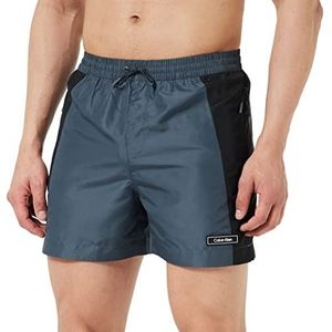 Calvin Klein Zwemshort voor heren, middelgroot, lang, Oliegrijs