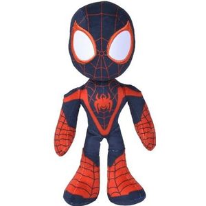 Disney - Spiderman - Miles Morales Glow in the Dark Eyes - 25cm -  Alle leeftijden - Knuffel