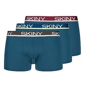 Skiny Lot de 3 trunks en coton pour homme, Identity Selection, XL