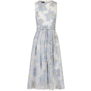 APART Fashion Robe jacquard midi, bleu clair/crème, 44