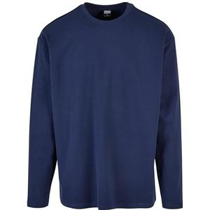 Urban Classics T-shirt à manches longues pour homme Ultra Heavy Oversized avec épaules surpiquées, disponible en 2 couleurs différentes, tailles S à XXL, bleu foncé, L