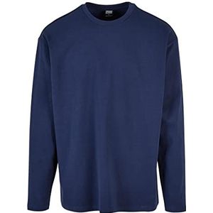 Urban Classics T-shirt à manches longues pour homme Ultra Heavy Oversized avec épaules surpiquées, disponible en 2 couleurs différentes, tailles S à XXL, bleu foncé, S
