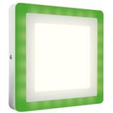 LEDVANCE Plafondlamp LED kleur + wit | vierkant | warmwit | 200 mm | 19 W | aluminium | IP20