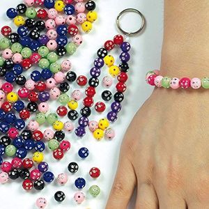 Baker Ross EX4325 300 stuks ster strass kralen voor sieraden DIY armbanden halskettingen sleutelhangers knutselen kinderen geschenken