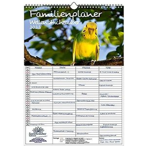 Gezinskalender - Grasparkietenkalender - A3 - Grasparkieten 2022