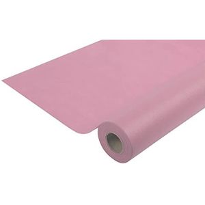 Pro Nappe - Ref R780651I - karton met 5 wegwerptafelkleden van spunbond-fleece - rol 6 m lang x 1,20 m breed - kleur poederroze - materiaal scheurvast, waterafstotend en afwasbaar