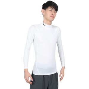 Under Armour Heatgear Armour Comp Mock T-shirt met lange mouwen voor heren (1 stuk), Wit.