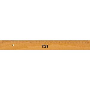 TSI 46230 houten liniaal met metalen rand, 30 cm
