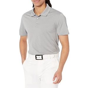 Amazon Essentials Golfpoloshirt voor heren, sneldrogend, slim fit, lichtgrijs gemêleerd, maat S