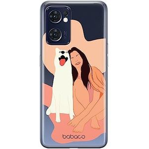 BABACO ERT Group Telefoonhoesje voor OPPO Reno 7 5G Original en met officiële licentie Design Dogs 005, perfect aangepast aan de vorm van de mobiele telefoon, gedeeltelijk transparant