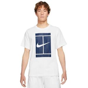 NIKE M Nkct Tee Ssnl Court T-shirt voor heren, Wit.