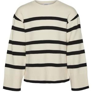 VERO MODA Vmsaba Ls Pull à col rond Ga Girl Noos pour fille, Bouleau 4, 122-128