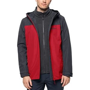 Jack Wolfskin heren jas, Adrenaline rood