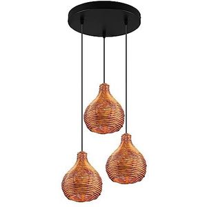 Reality, Ophanging, Sprout 3xE14, max.40,0 W Rotan mesh, naturel, Lichaam: Rotan mesh, naturel Ø:30,0cm, H:150,0cm IP20, Zonder verlichting, In hoogte verstelbaar