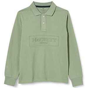 Hackett London Hackett Emboss Ls Poloshirt voor jongens, Sea Spray