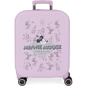 Disney Happiness bagage voor meisjes en meisjes, paars, cabina Maleta, uitbreidbare koffer, Lila, Uittrekbare koffer